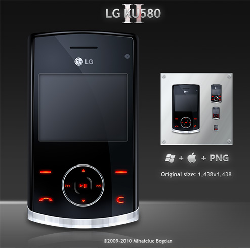 mobile icons images. LG KU580 Mobile Icons for