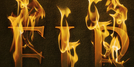Dramatic Text on Fire Effect in Photoshop
