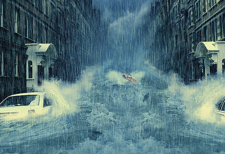 How to Create a Photo Manipulation of a Flooded City Scene