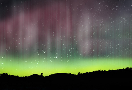 Reader Tutorial Aurora Borealis Wallpaper in Photoshop