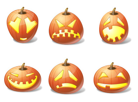 Halloween Pumpkin Emoticons