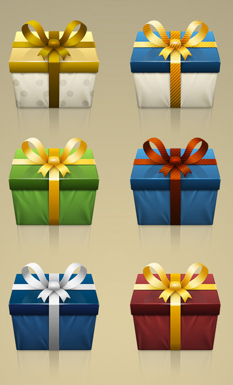 Free PNG Gift Box Icons from Templay