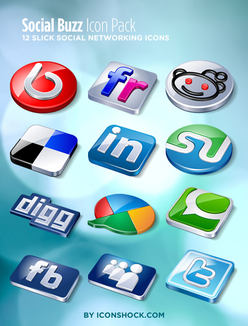 The Social Buzz Icon Pack from Tutorial9