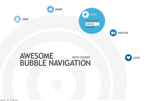Bubble Navigation with jQuery from Codrops
