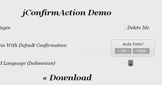 jQuery Plugin for Confirmation Box - jConfirmAction
