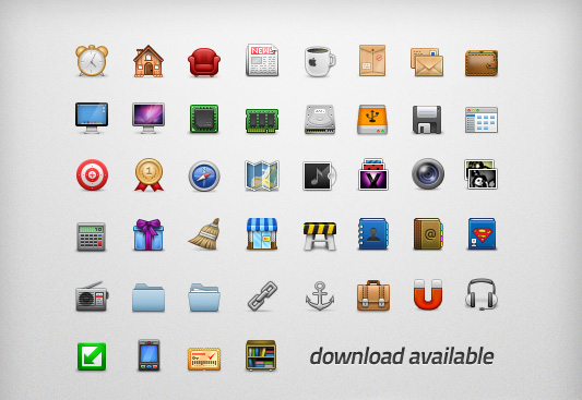 100 of Icons for Web Design and Appllications