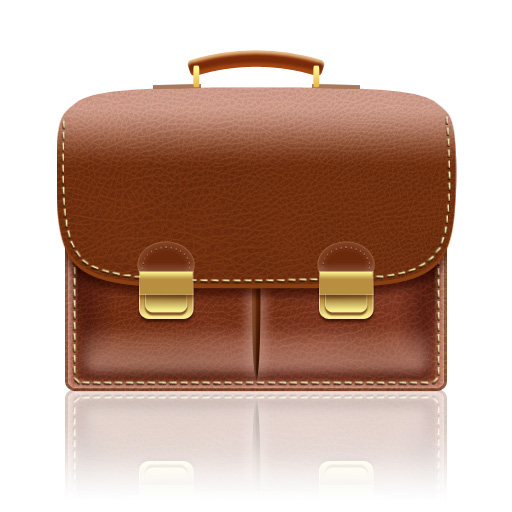 Create a Leather-Textured, Realistic Briefcase Icon