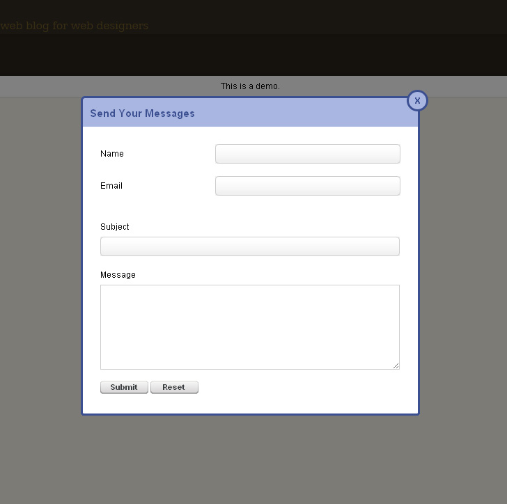 Simple Popup Box using CSS and jQuery